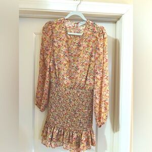 Floral High Neck Dress